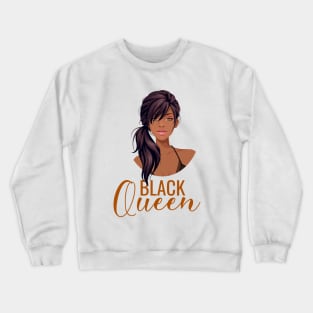 Black Queen, Black Woman, African American Woman Crewneck Sweatshirt